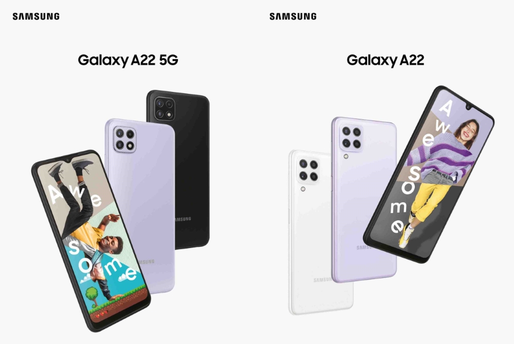So sánh Galaxy A22 5G và Galaxy A22 LTE