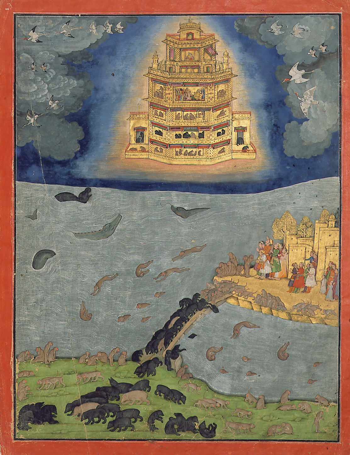 Hình ảnh thiết bị bay Vimana trong sách Hindu